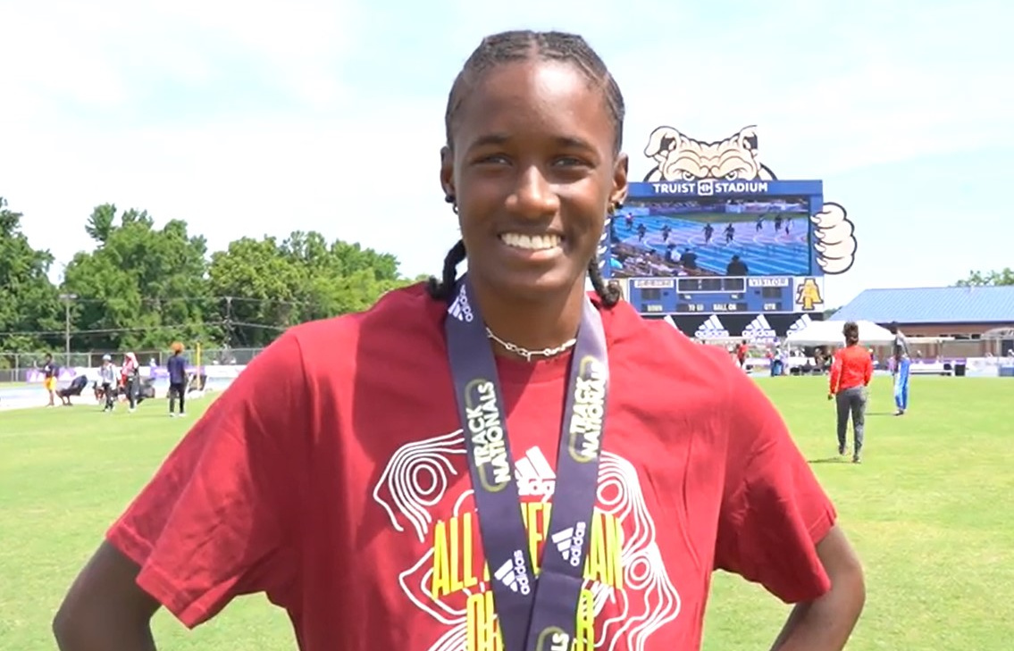 V.I. Track and Field Athlete Michelle Smith Builds on Momentum, Wins
