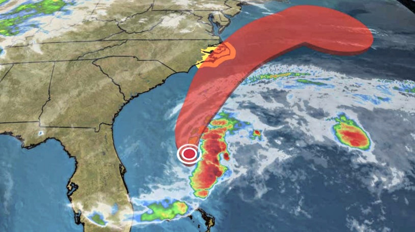 Tropical Storm Warning in Effect for Parts of North Carolina as First