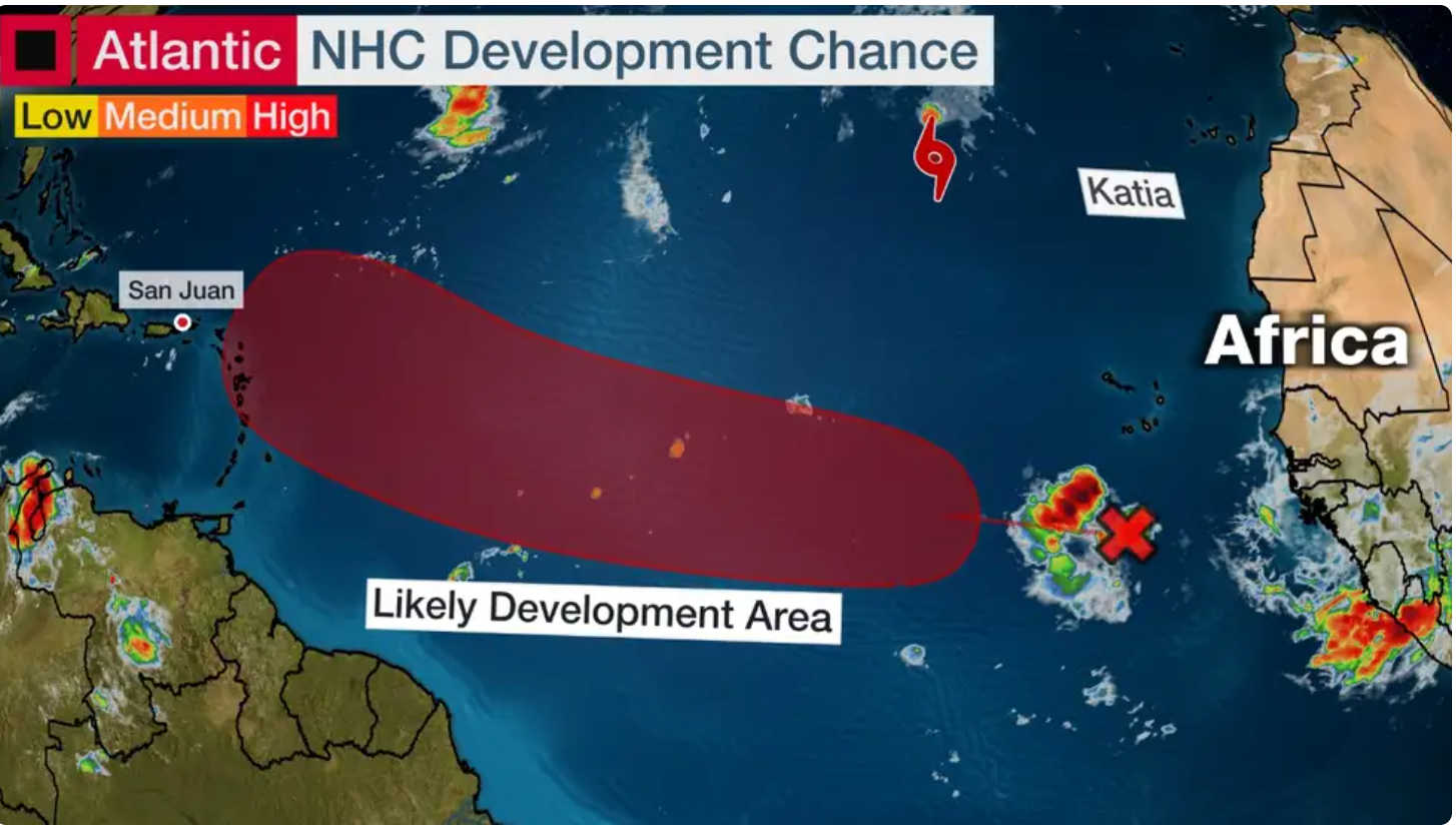 Tropical Wave Over Eastern Atlantic Could Develop into Tropical ...