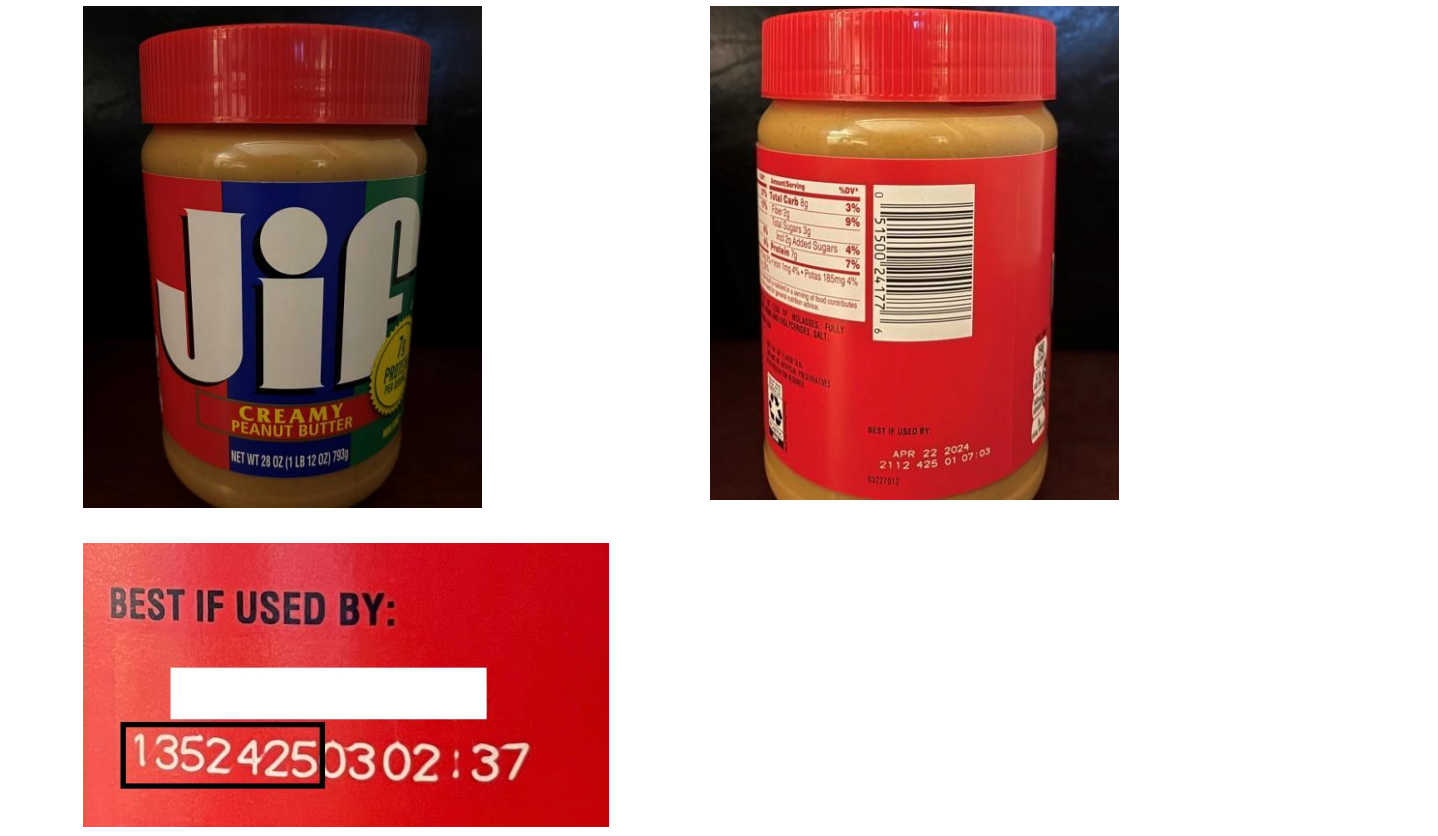 Jiff Peanut Butter Recall 2024 Lot Numbers Freddy Mallissa