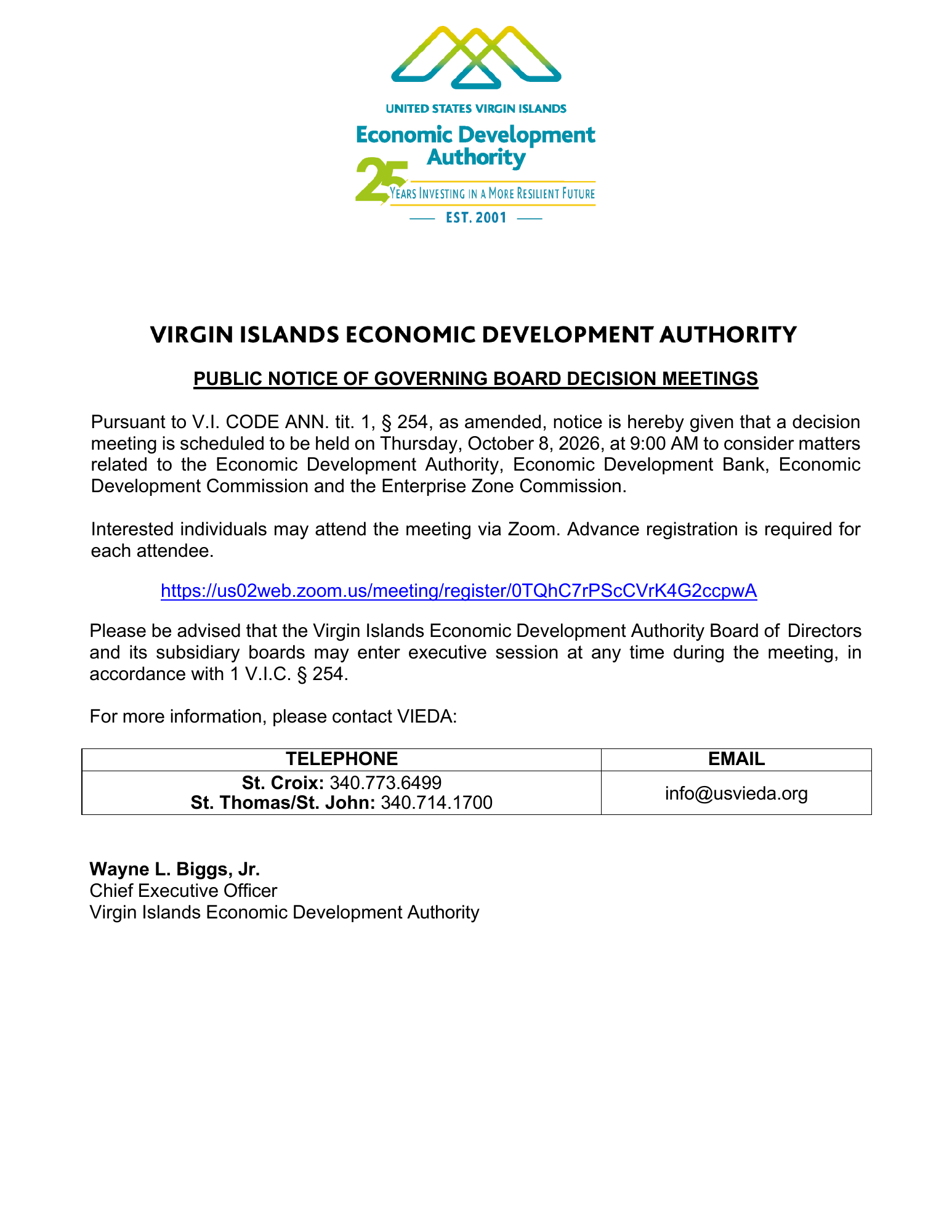 Legal notice, page 1 of 1